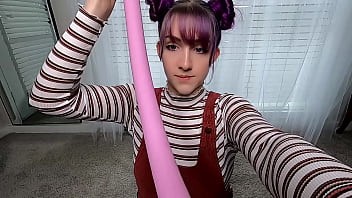 BTS - Deepthroating Over 33 Inches Of Super Long Dildo! The Trick To Getting It All Done Where It All Goes!